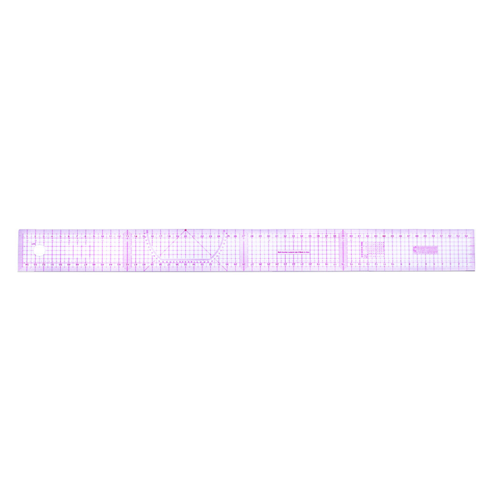 Picture of Plastic Measure Tools Ruler Purple 55cm x 5cm, 1 Piece
