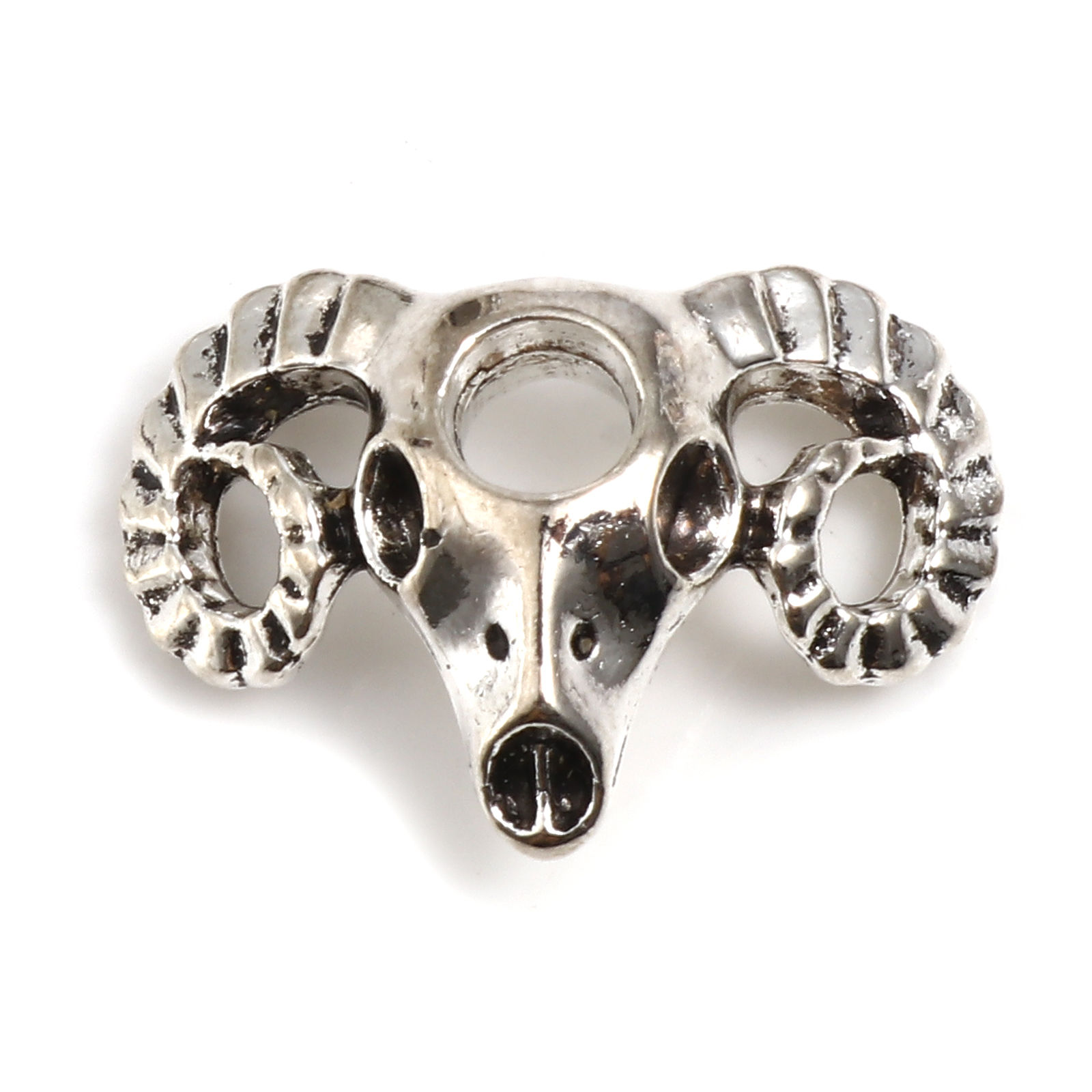 Picture of Zinc Based Alloy Spacer Beads Antique Silver Color Taren About 27mm x 19mm, Hole: Approx 4.8mm, 20 PCs