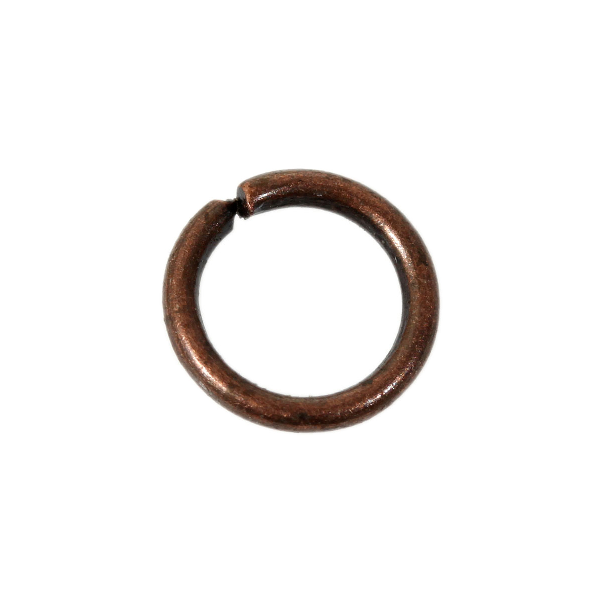 Picture of 1000 PCs 5mm Dia., 1mm(18 gauge) Iron Based Alloy Open Jump Rings Findings For Jewelry Making Antique Copper Round