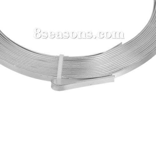 Imagen de Hilos Aluminio , Argentado , 5mm, 1 Rollo (Aprox 5 M/rollo)