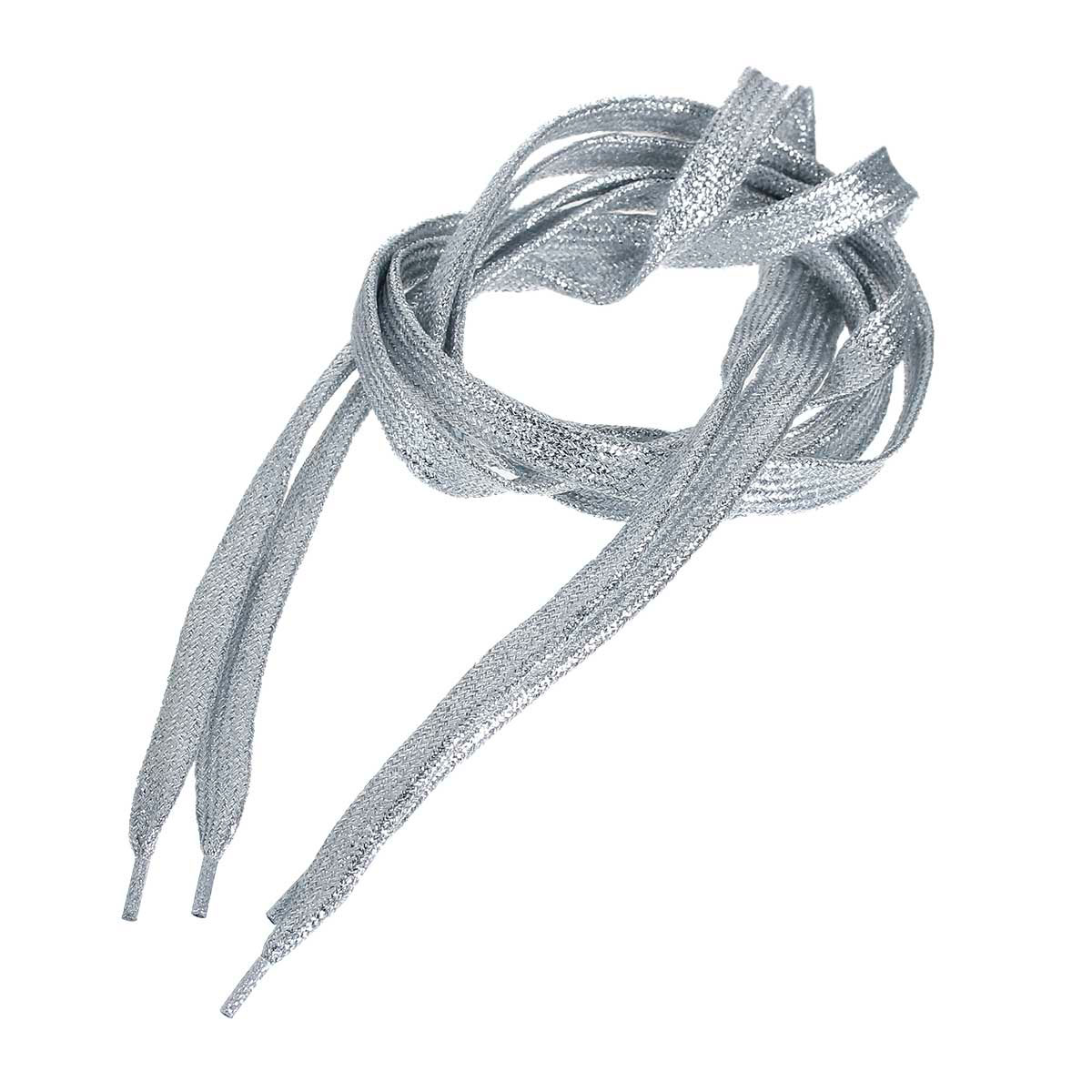 Picture of PET Athletic Sport Shoelace Silver 108cm(42 4/8"), 2 PCs