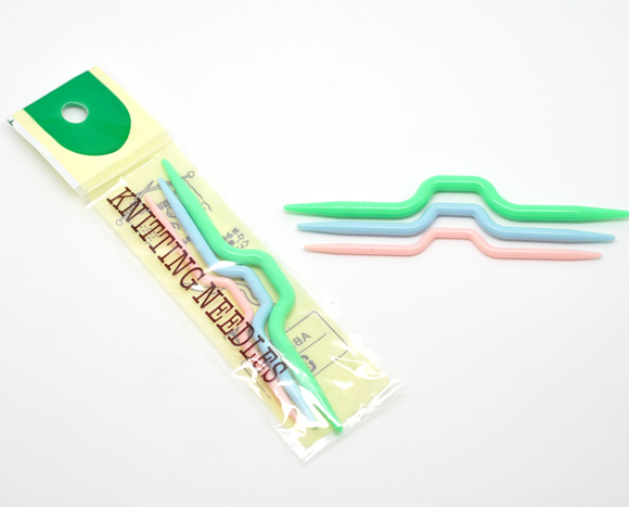 Immagine di 2 Pacchetti （ 3 PCs/Set) ABS Ferri da Maglia Multicolore 9.5cm 10cm 11cm