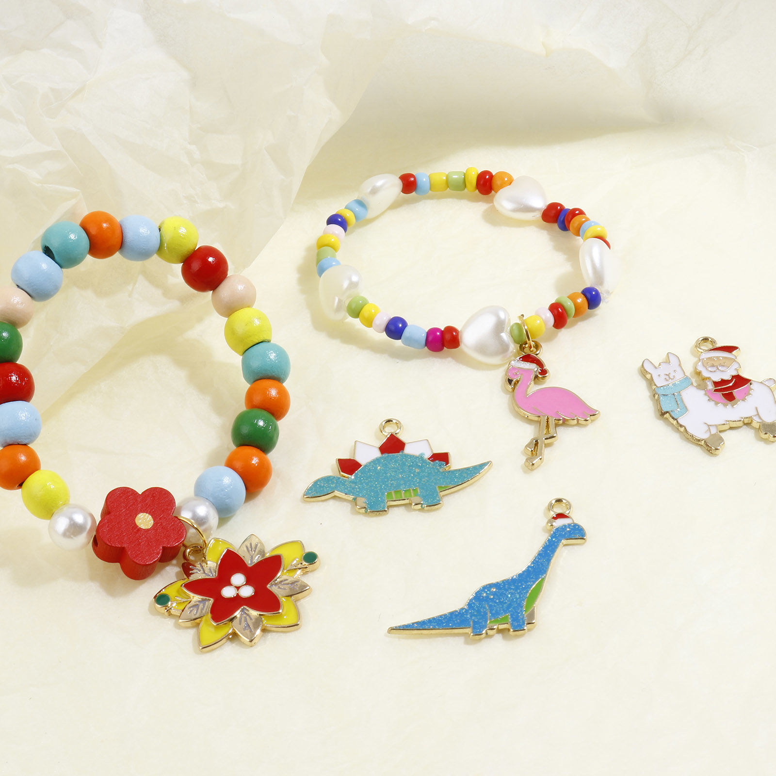 Imagen de Zamak Navidad Colgantes Charms Al Azar Multicolor Esmalte 3.7x1.9cm - 2.4x1.7cm, 1 Paquete ( 16 Unidades/Juego)
