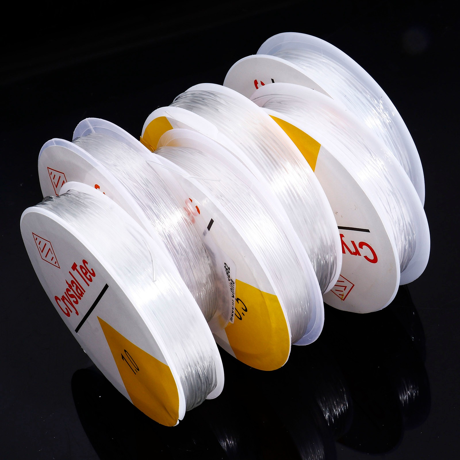 Imagen de 6 Rollos Hilos Nylon de Transparente Elástico 1mm