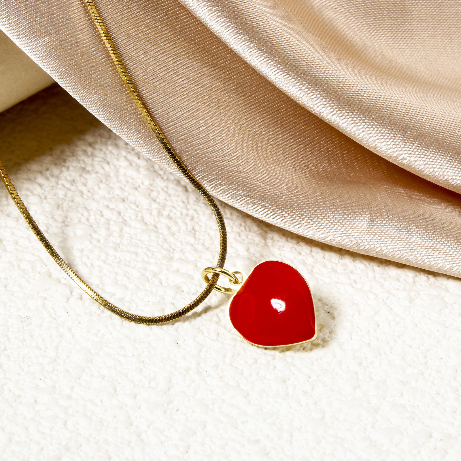 Изображение 2 ШТ Экологичный Латунь День святого Валентина Подвески 18K настоящее золото с покрытием Красный С Эмалью Сердце 17мм x 11мм
