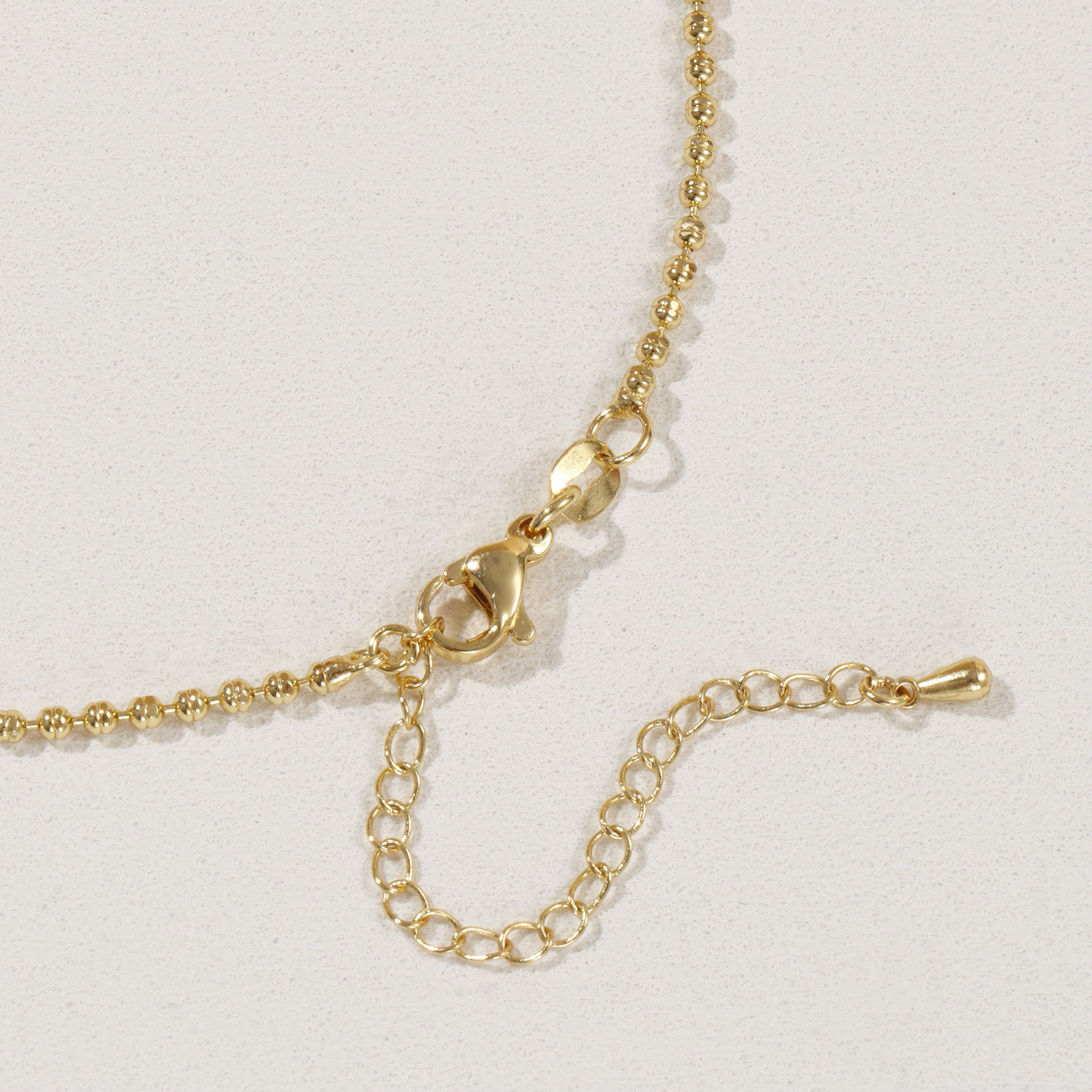 Picture of 18K Real Gold Plated Link Cable Chain Heart Pendant Charm Necklace, Brass 45cm(17.7") + 5cm(2"), For Women, 3D, Exquisite Valentine's Day Gift, Eco-friendly, 1 Piece