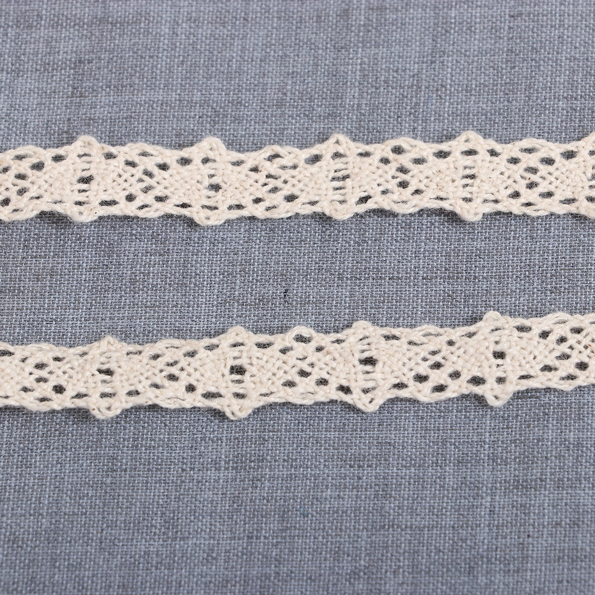 Изображение 5 Yards Cotton Lace Trim Creamy-White 15mm