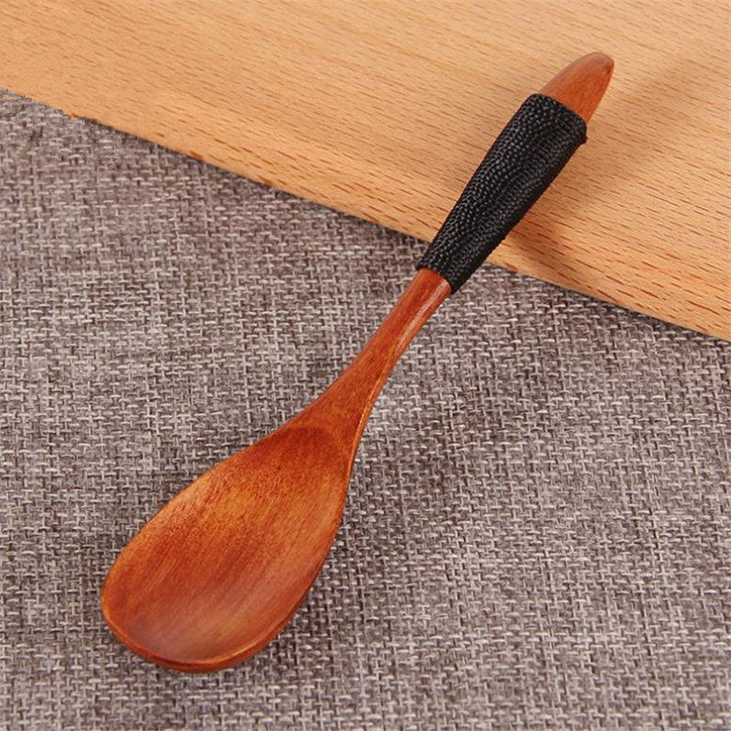 Изображение 1 Piece Natural Phoebe Nanmu Wood Spoon Tableware Brown 13.5cm x 3cm