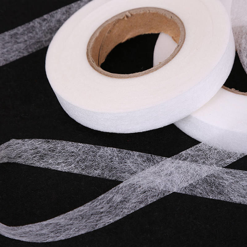 Picture of 1 Roll (Approx 70 Yards/Roll) Nonwovens Pants Hemming Shortening Iron On Webbing Self-Adhesive Tape DIY Household Sewing Supplies White 10mm