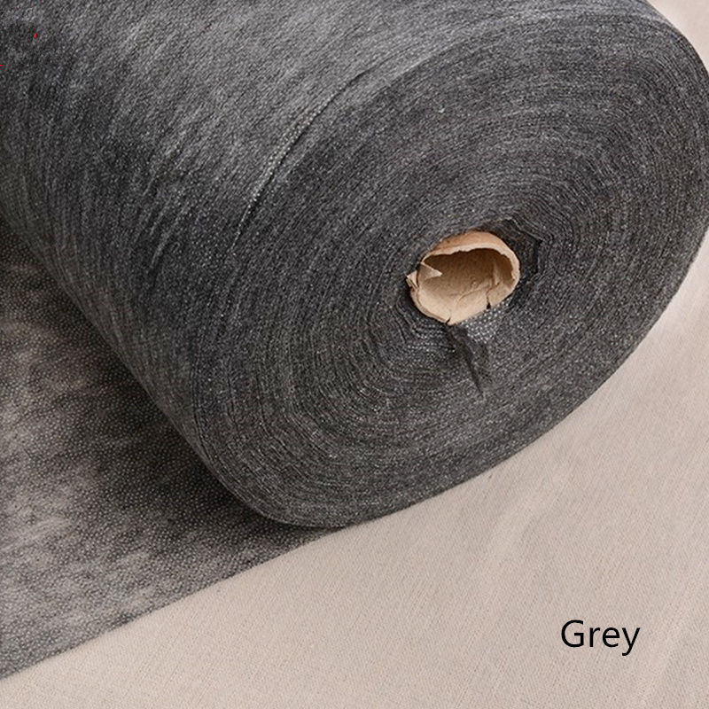 Imagen de 100cm 25g White Non-woven Fabric Interlinings Iron On Sewing Patchwork Single-sided Adhesive Lining Mask DIY Supplies 1Piece