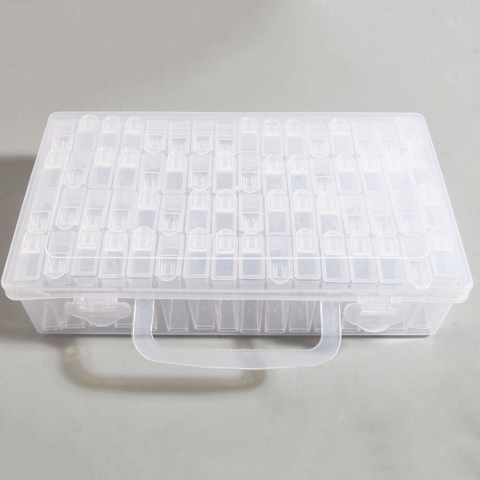 Picture of Plastic Storage Container Box Basket Rectangle Transparent Clear 22.2cm x 16cm, 1 Set