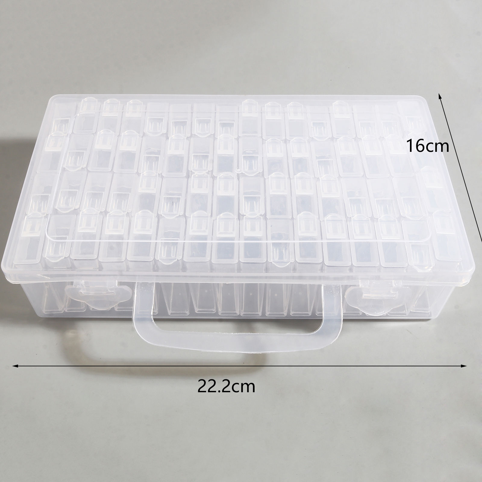 Picture of Plastic Storage Container Box Basket Rectangle Transparent Clear 22.2cm x 16cm, 1 Set