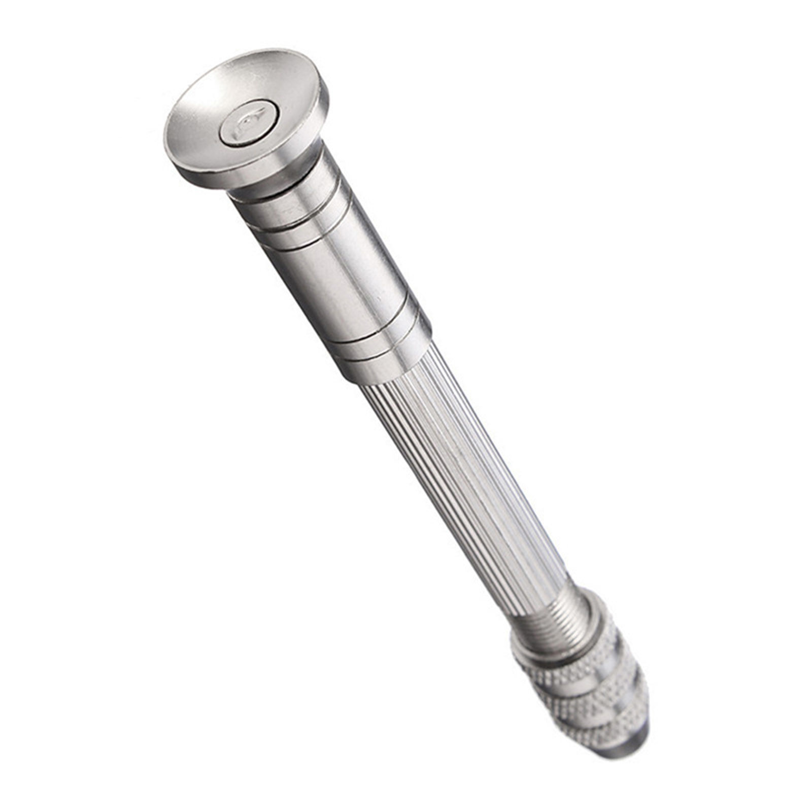 Picture of (2mm-0.5mm) Carbon Steel Mini Manual Hand Twist Drill Bits Set Rotary Tools With 10 Pins Silver Tone 9cm x 1cm, 1 Set