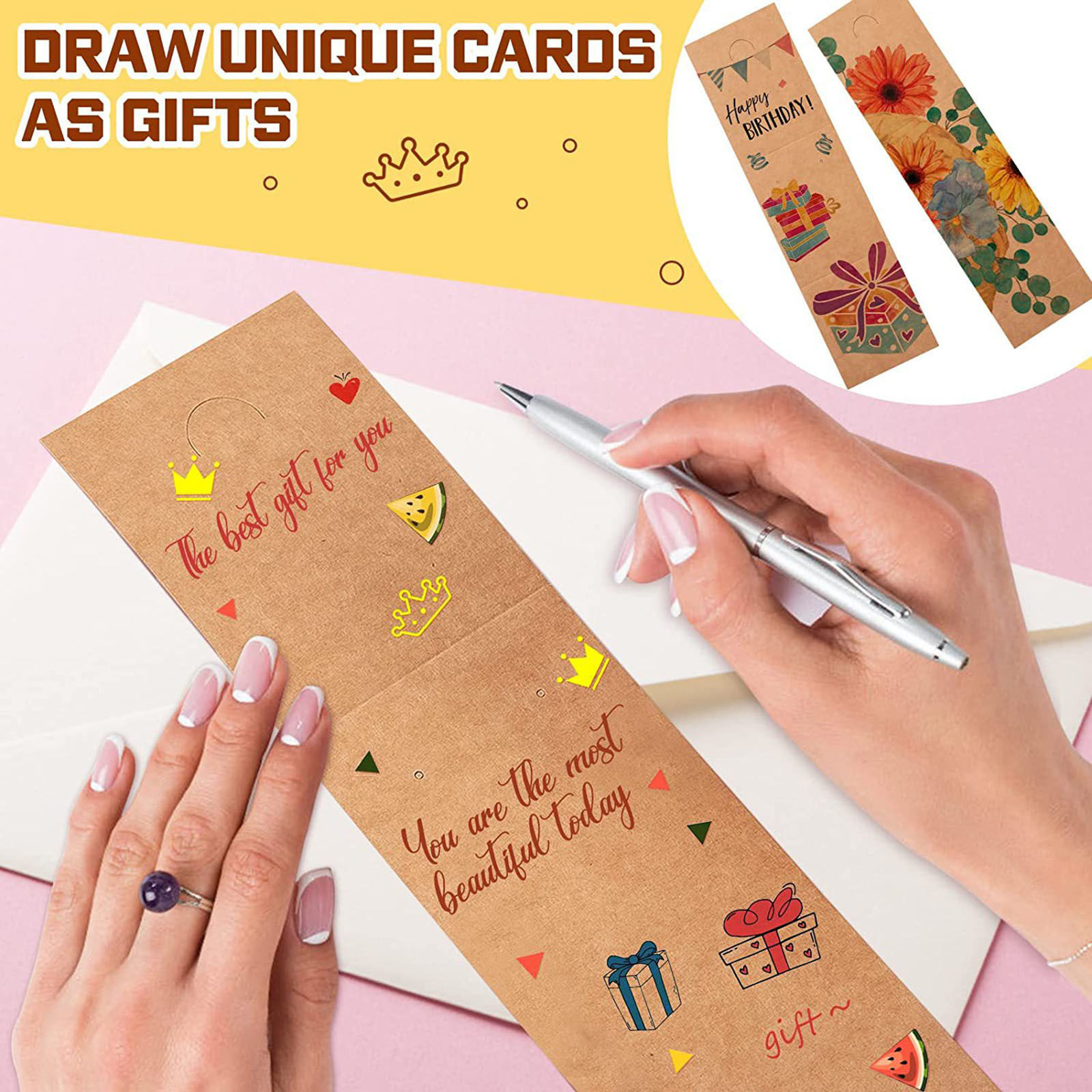 Bild von Papier Schmuck Ohrringe Display Karte Braun 1 Set