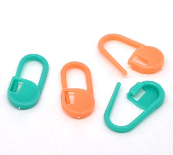 Immagine di ABS Accessori per Lavoro a Maglia Colore Misto 22mm x 10mm, 40 Pz