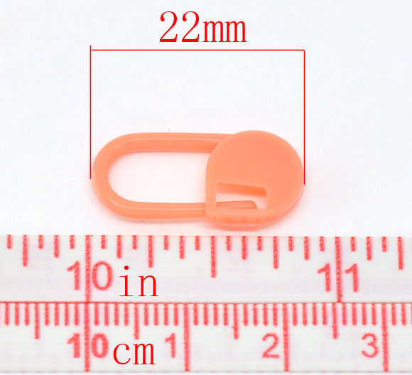 Immagine di ABS Accessori per Lavoro a Maglia Colore Misto 22mm x 10mm, 40 Pz