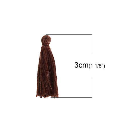 Picture of Polyester Tassel Coffee 30mm(1 1/8"), 5 PCs