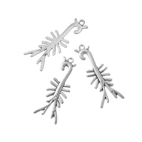 Picture of Zinc Based Alloy 3D Pendants Anatomical Human Circulatory System Antique Silver Color 45mm(1 6/8") x 17mm( 5/8"), 3 PCs