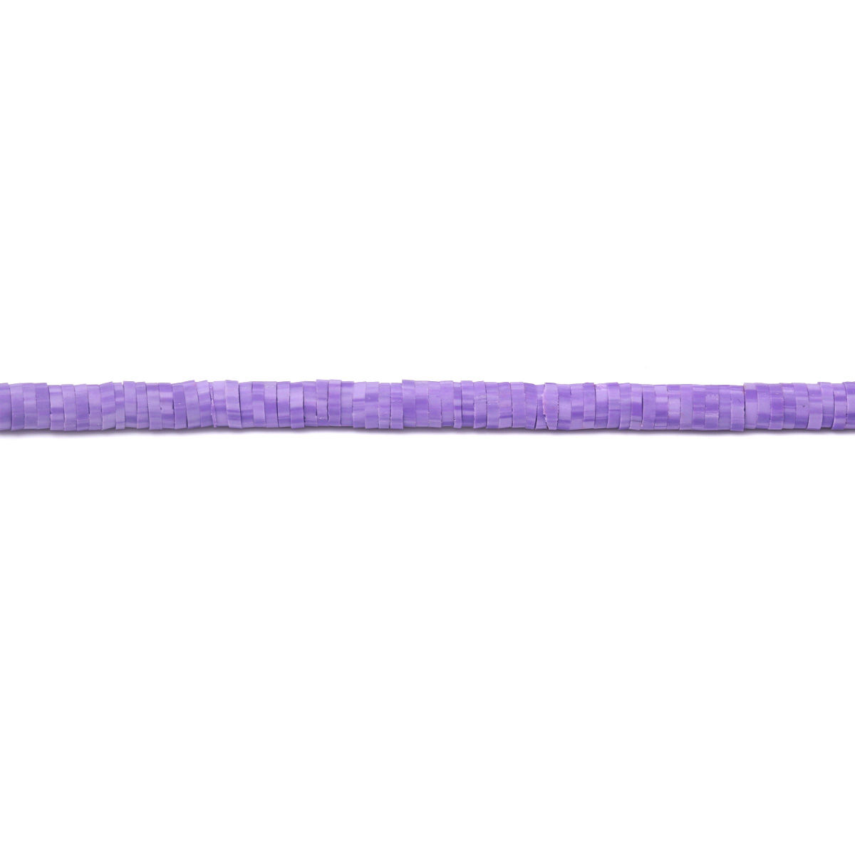 Picture of Polymer Clay Katsuki Beads Heishi Beads Disc Beads Round Purple About 5mm Dia, Hole: Approx 1.7mm, 40.5cm(16") - 40cm(15 6/8") long, 3 Strands (Approx 330 - 350 PCs/Strand)