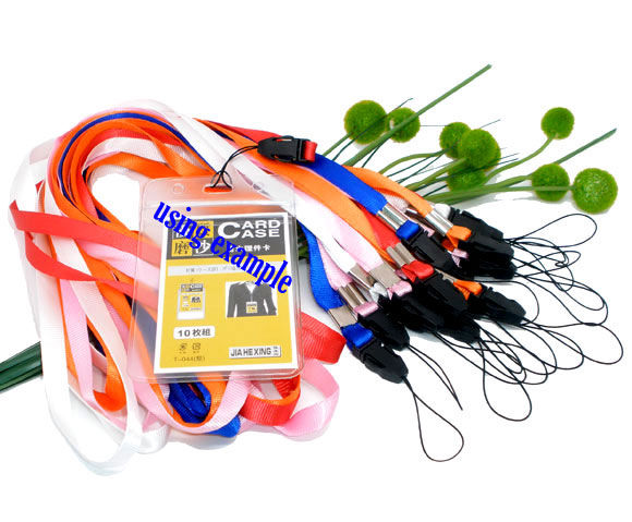 Bild von Polyester & Plastik ID-Karte-Halter Halsband Umhängeband Schlaufe Band Gemischt 48cm, 10 Stück