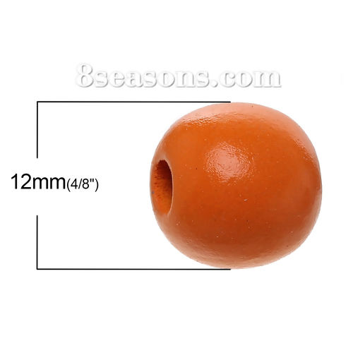 Picture of Maple Natural Wood Spacer Beads Drum At Random Mixed About 12mm x 11mm, 200 PCs