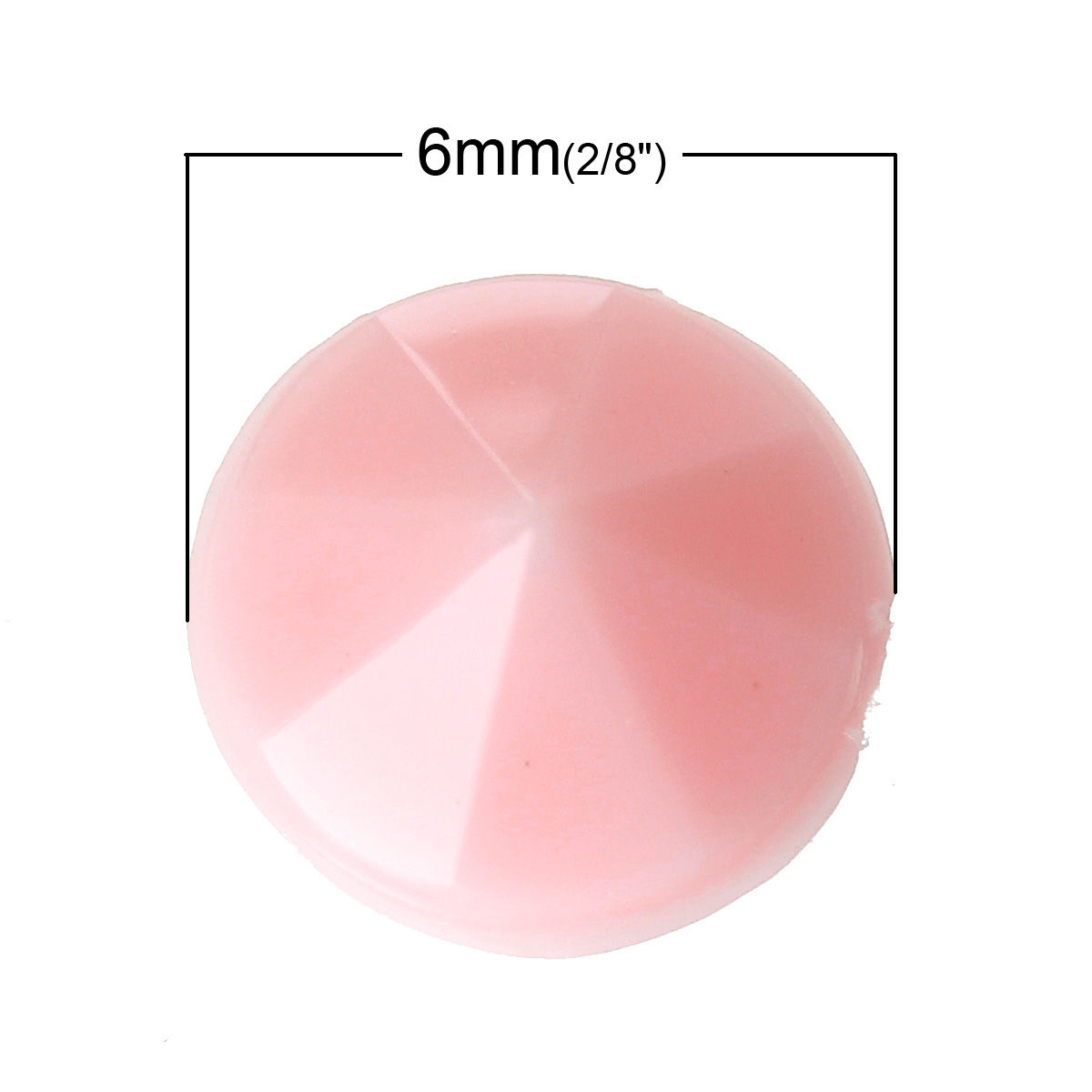 Imagen de Acrílico Brillantitos Ronda Rosado Sección Diámetro: 6mm, 65 Unidades