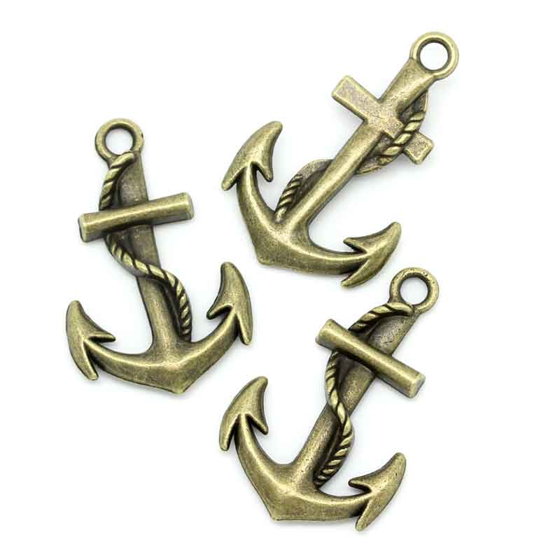 Изображение Подвески Металлические Античная Бронза " Якорь " 36mm(1 3/8") x 23mm( 7/8"), 20 ШТ