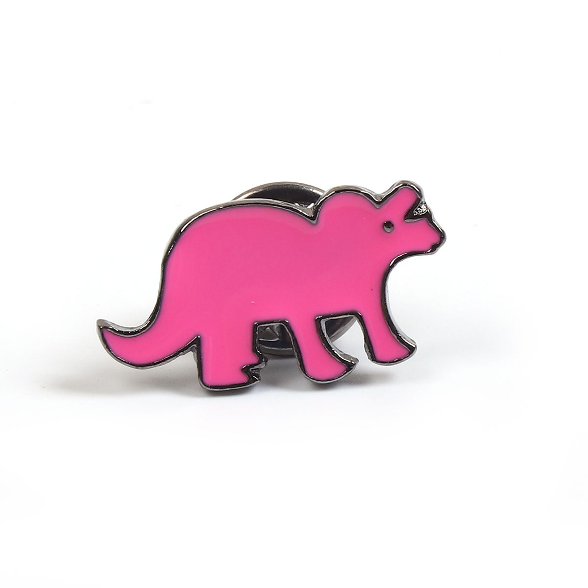 Bild von Brosche Dinosaurier Tier Metallgrau Grün Emaille 20mm x 12mm, 1 Stück