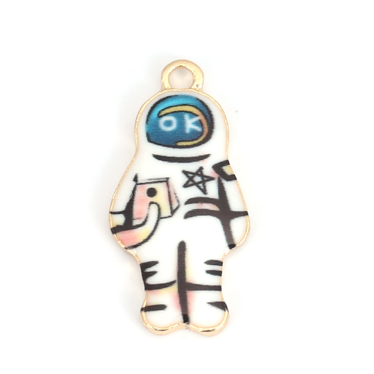 Picture of Zinc Based Alloy Galaxy Charms Astronaut Spaceman