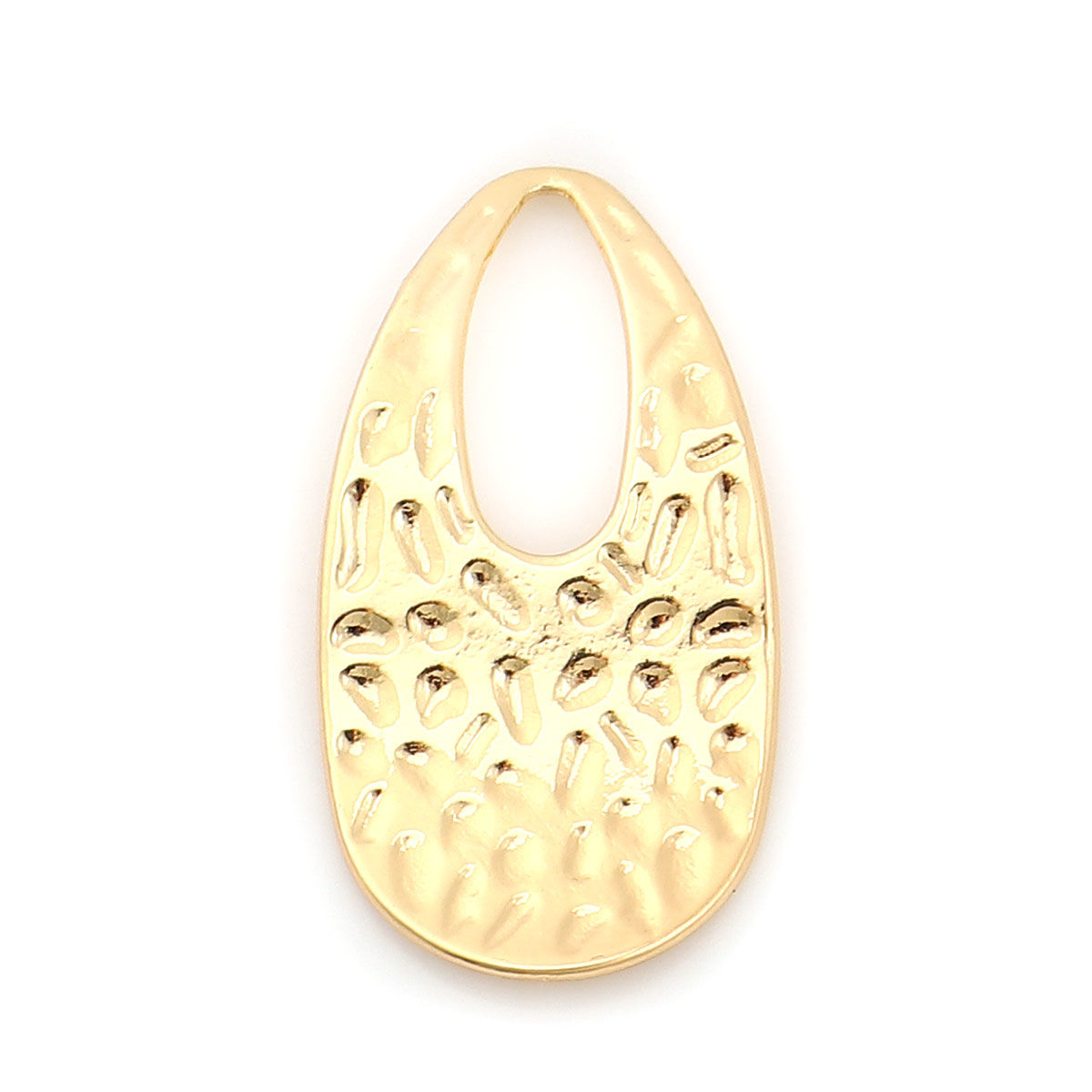 Picture of Zinc Based Alloy Pendants Curve Gold Plated Drop 34mm(1 3/8") x 18mm( 6/8"), 10 PCs