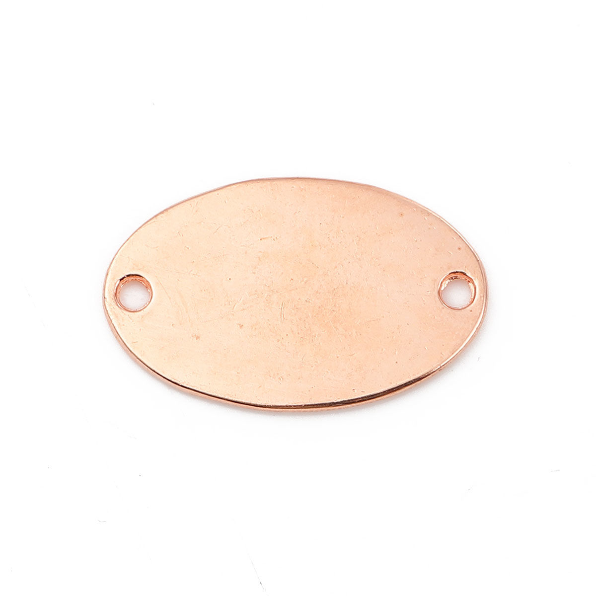 Imagen de Zamak Conectores Óvalo Oro Rosa 30mm x 20mm - 29mm x 19mm, 20 Unidades