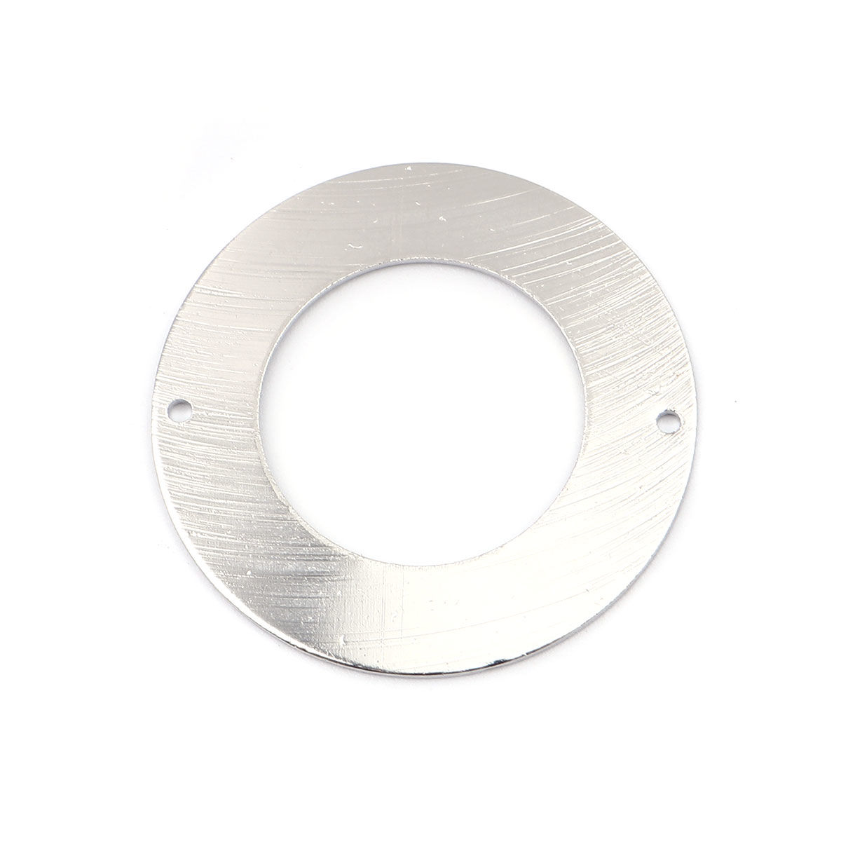 Imagen de Latón Conectores Anillo Tono de Plata Hueco 3.5cm Dia., 5 Unidades