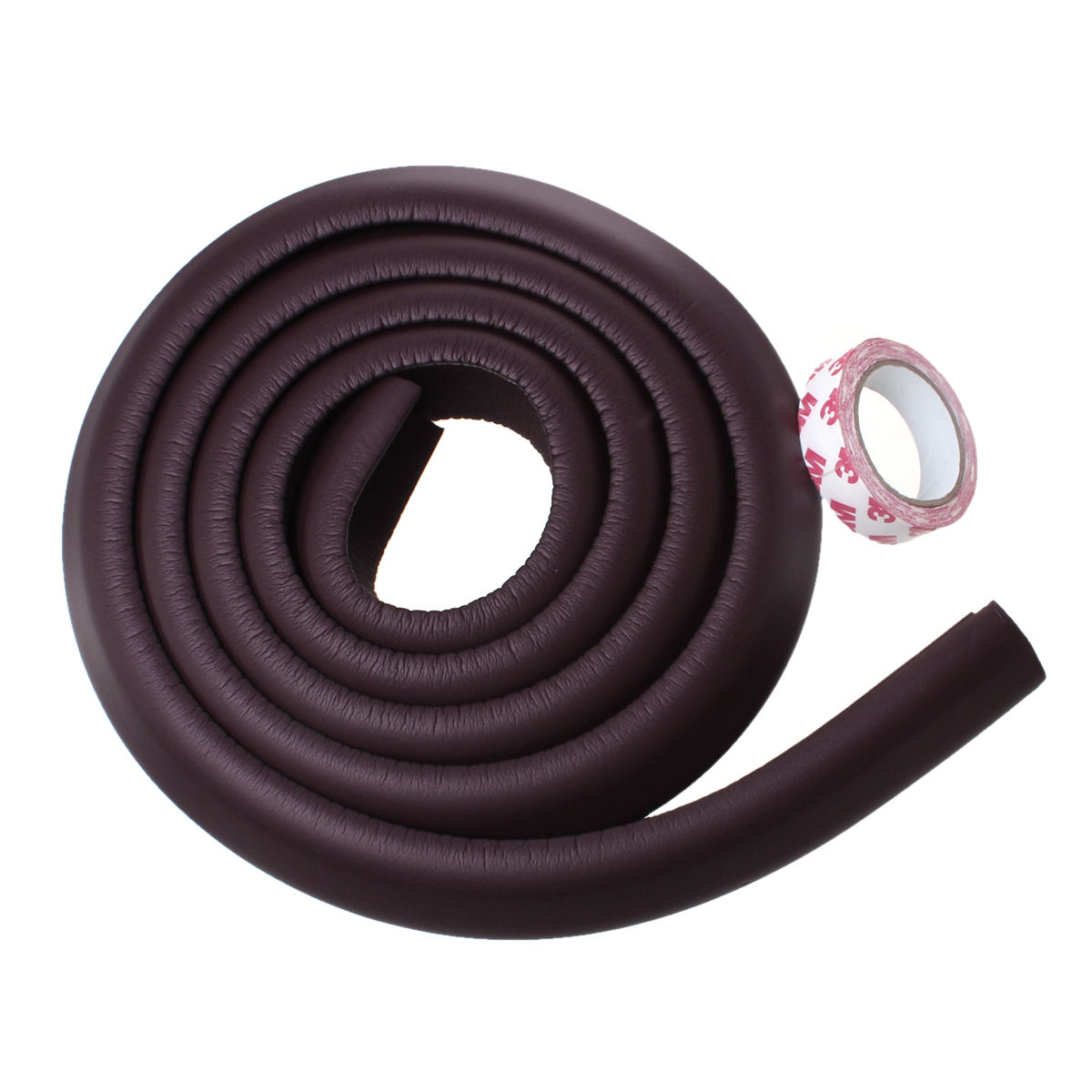 Picture of Baby Safety Desk Table Edge Corner Guard Cushion Bumper Protector Strip Coffee 200cm(78 6/8") x 35cm(13 6/8") , 1 Packet
