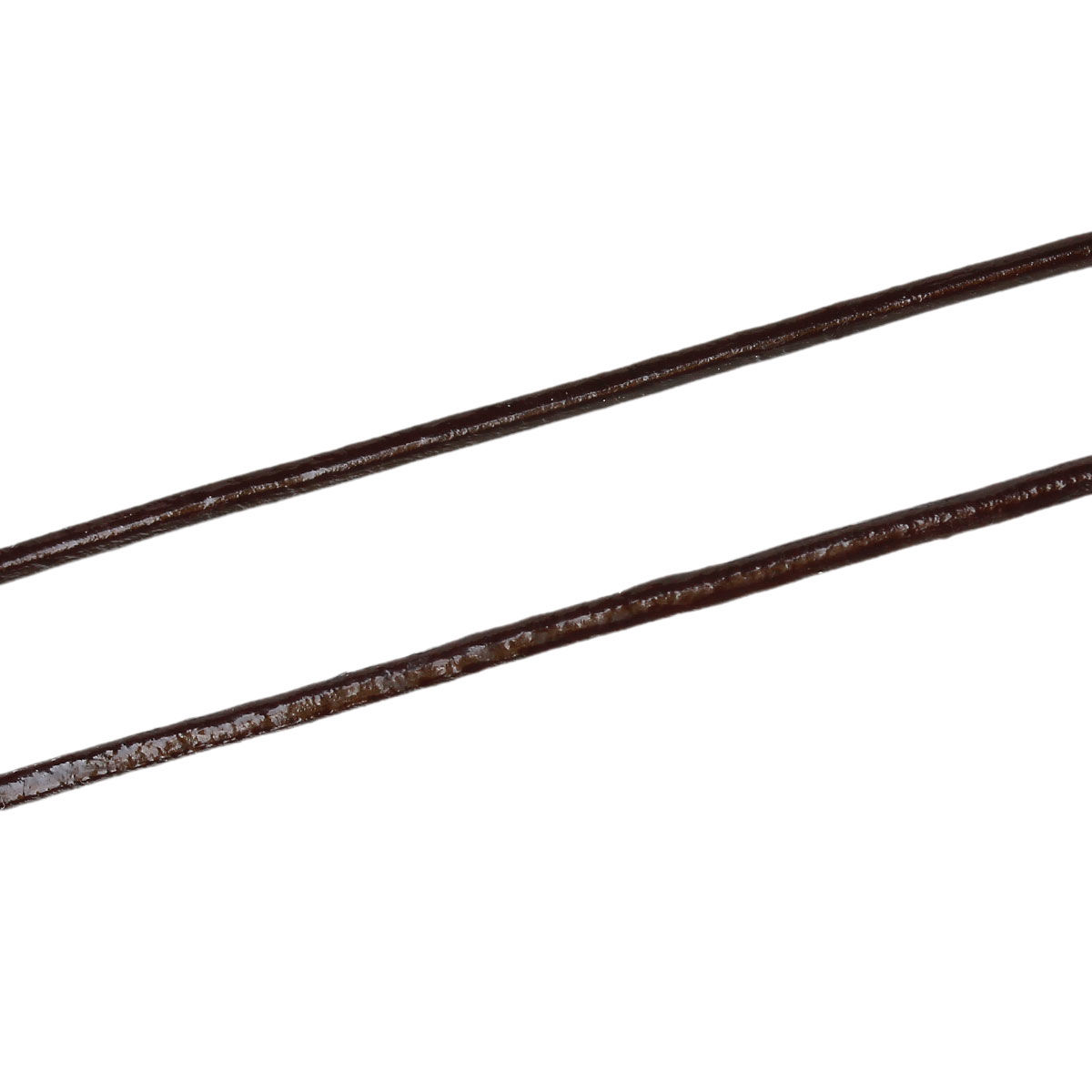Picture of Coffee Color Round Real Leather Jewelry Cord 1.5mm 10M length