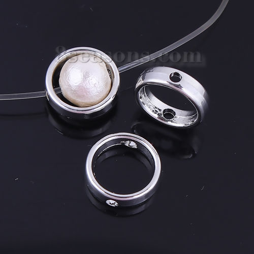 Picture of Zinc Based Alloy Beads Frames Circle Ring   