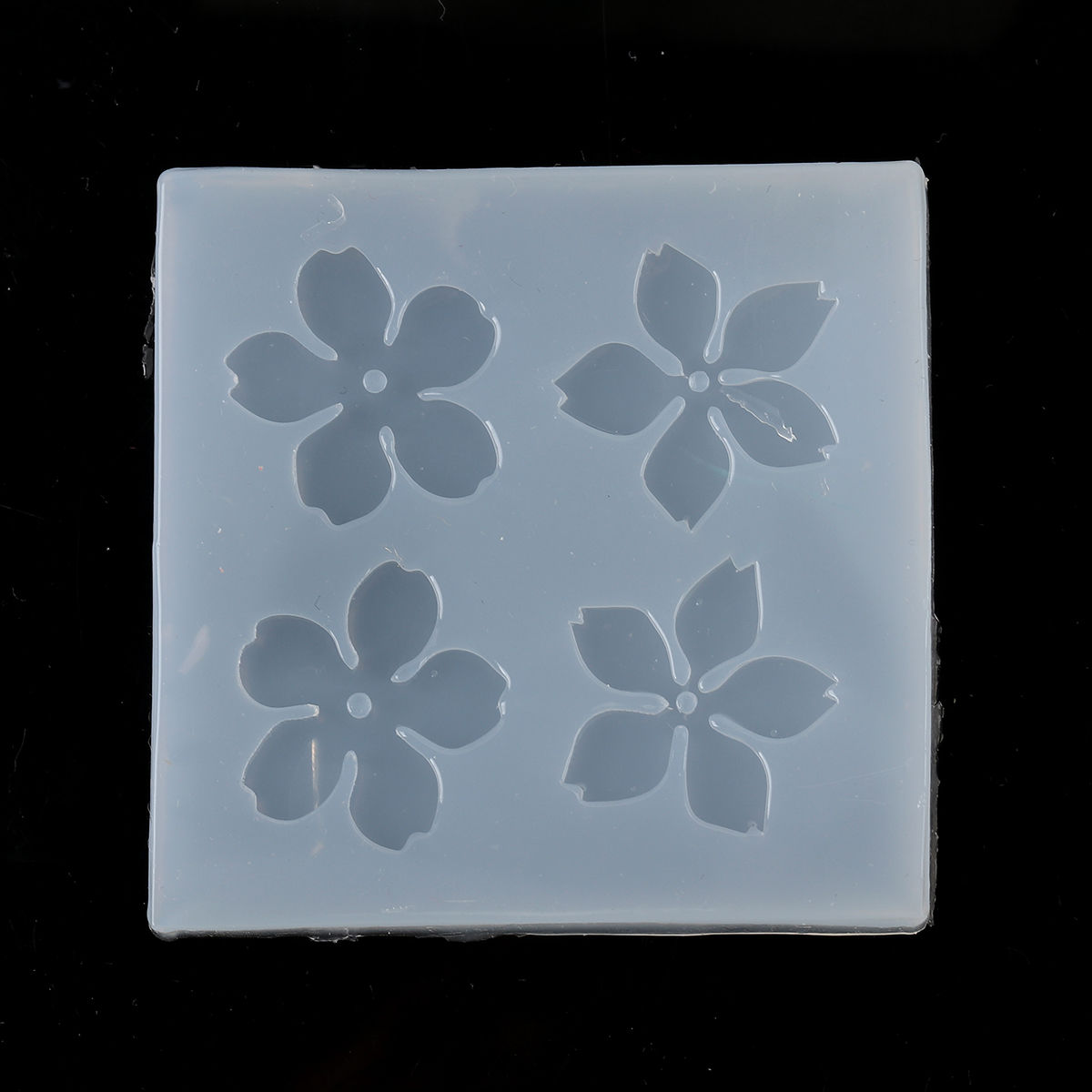 Picture of Silicone Resin Mold For Jewelry Making Rectangle Sakura Flower 