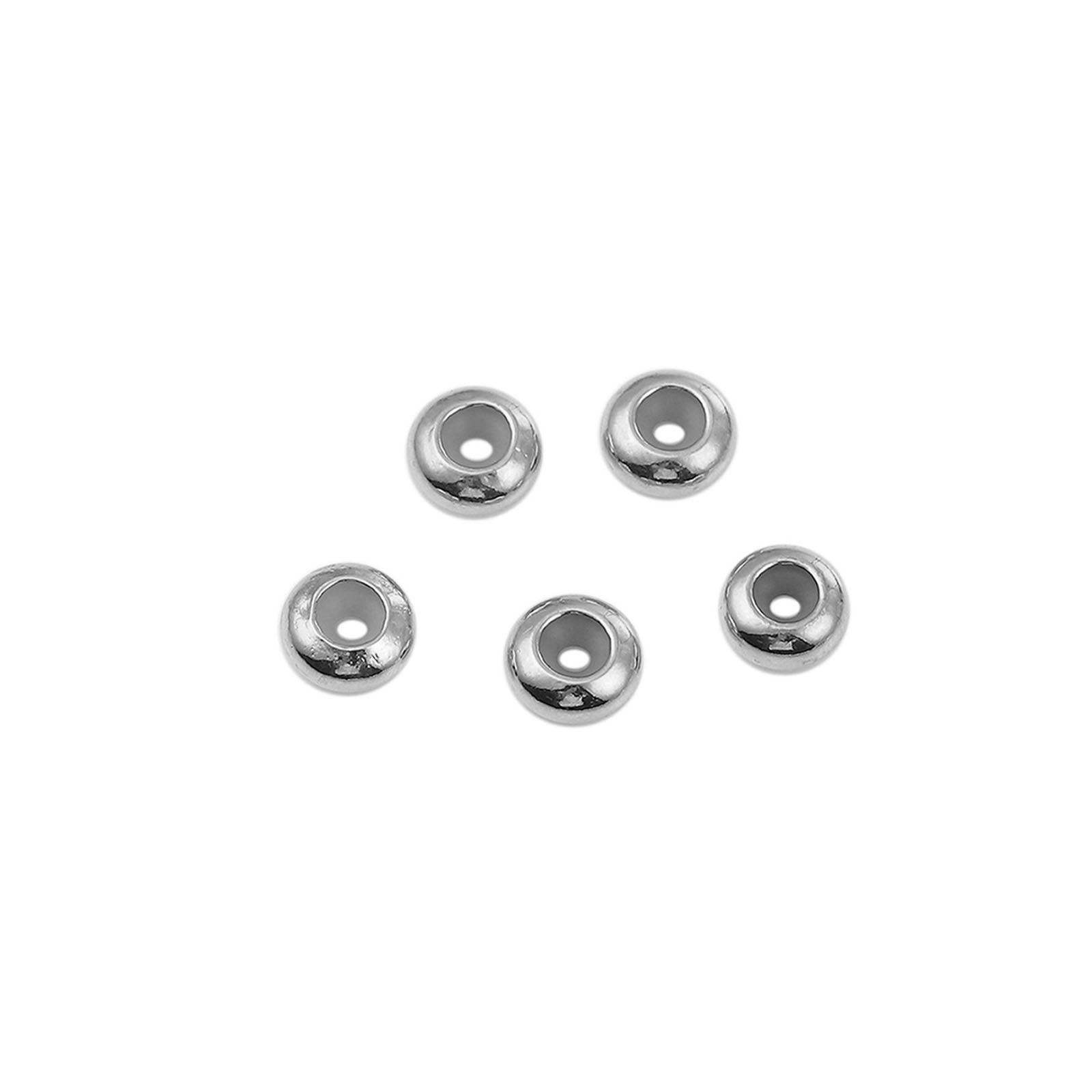 Picture of Stainless Steel Slider Clasp Beads Round About 