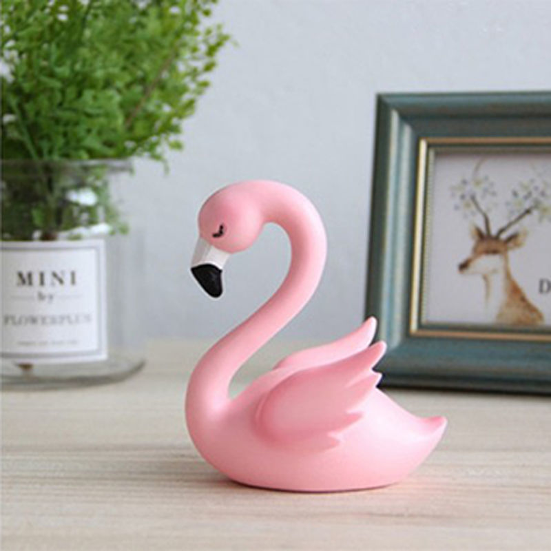 Picture of Resin Cake Decoration Pink Flamingo 19cm x 11cm, 1 Piece