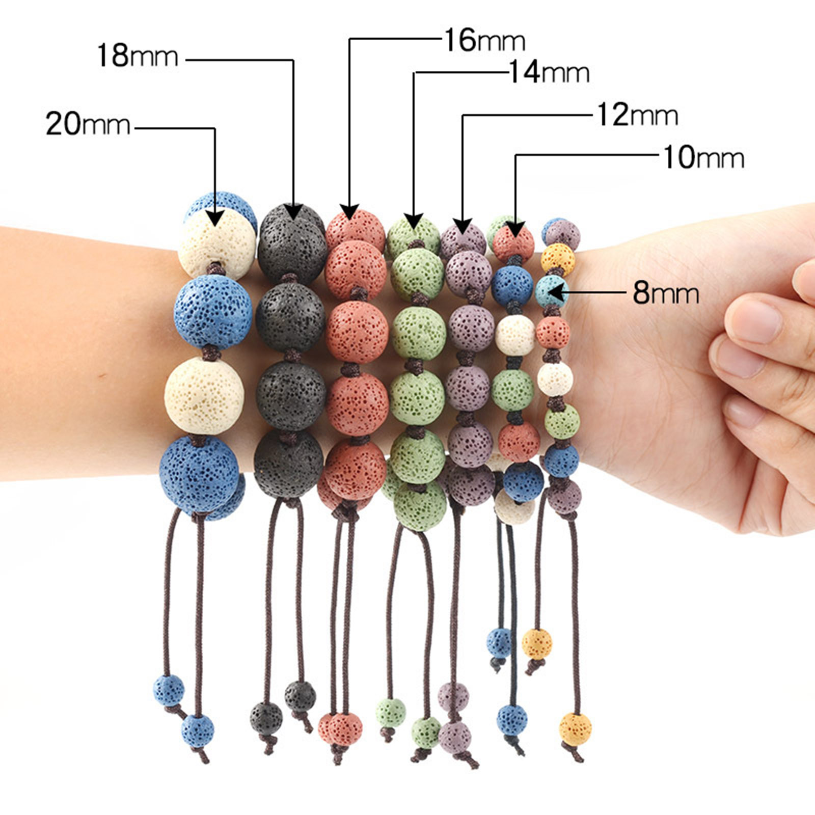 Picture of Lava Rock Beads Round At Random 