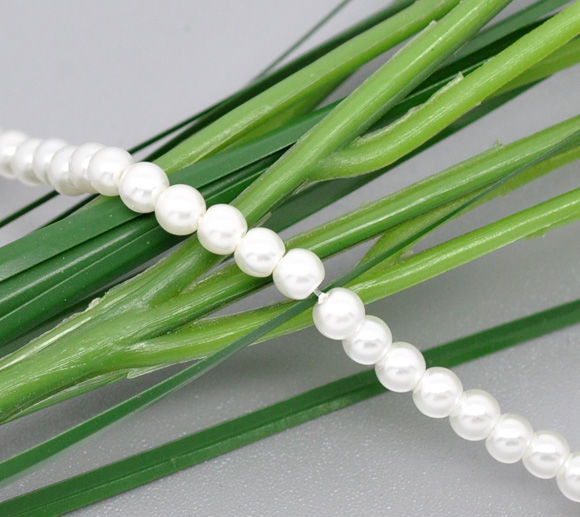 Picture of Glass Pearl Imitation Beads Round