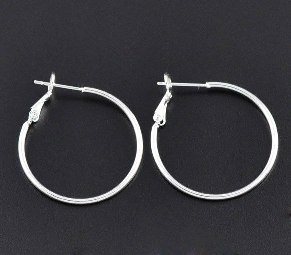 真鍮 イヤリング部品 銀メッキ の画像