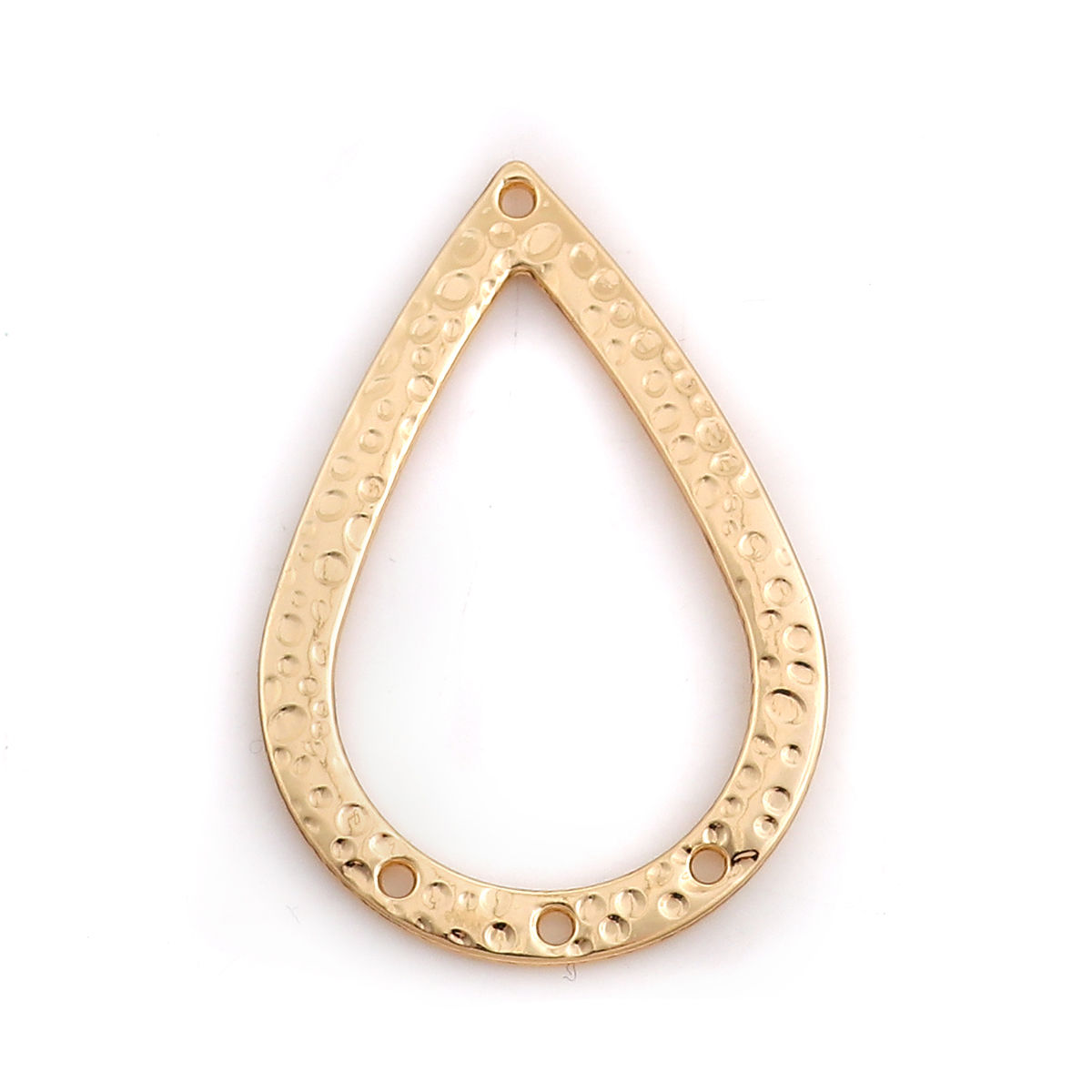 Immagine di Lega di Zinco Connettore Accessori Goccia KC Placcato Oro 40mm x 27mm, 5 Pz