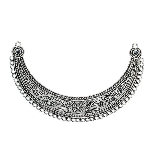 Picture of Zinc Based Alloy Connectors Findings Half Moon Flower  
