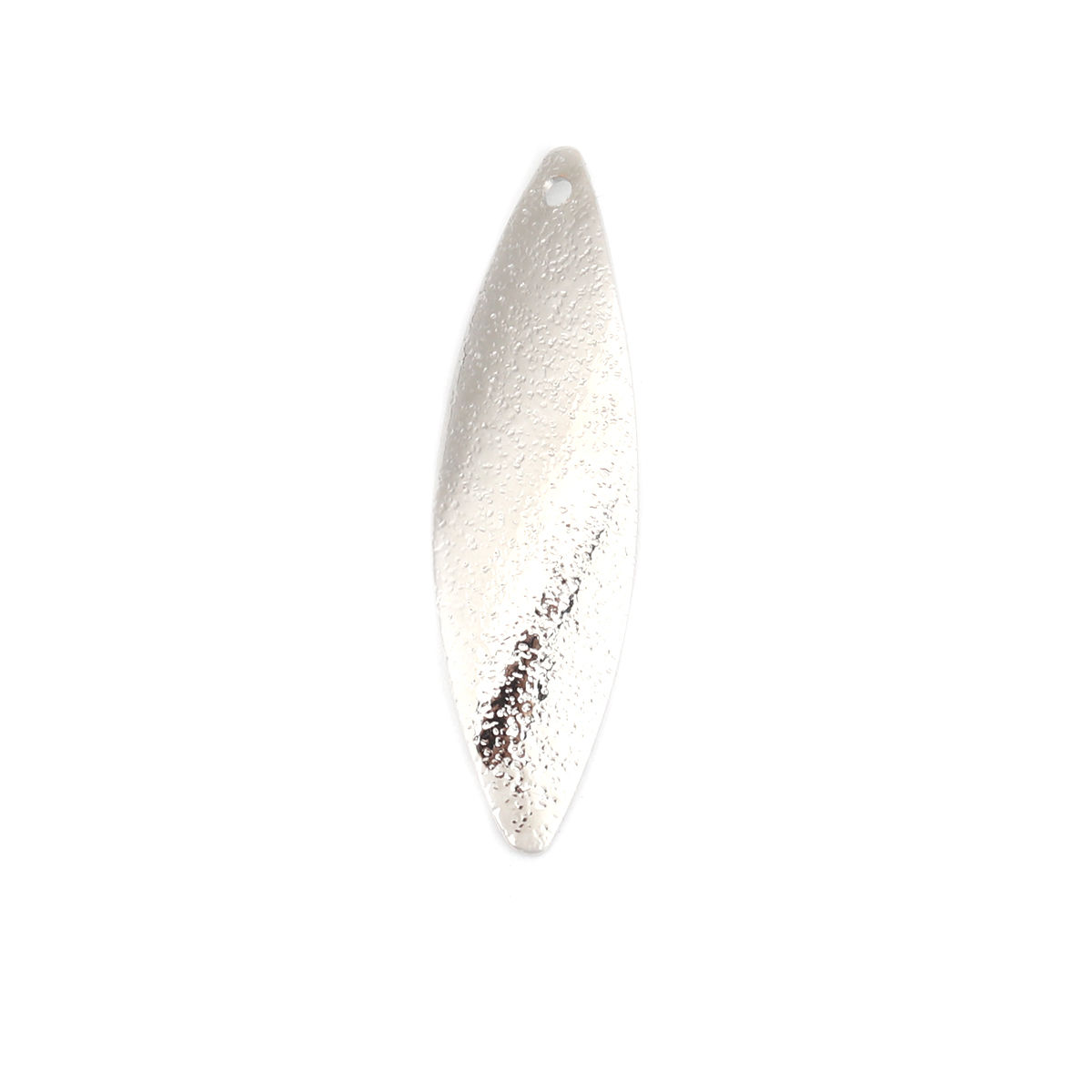 Imagen de Latón Colgantes Tono de Plata Oliva Punto Polvo Estelar 34mm x 10mm, 5 Unidades