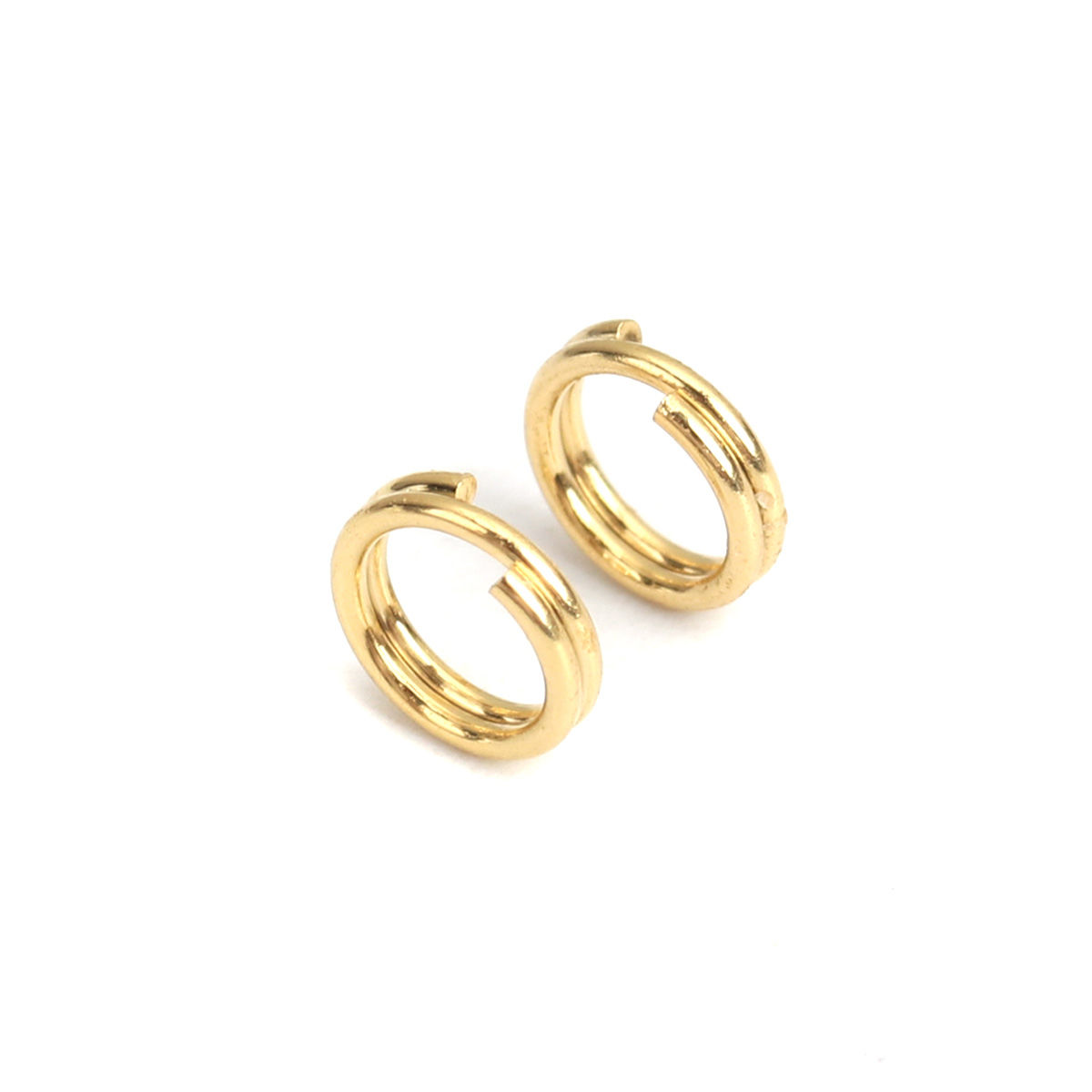 Picture of Stainless Steel Double Split Jump Rings Findings Round  