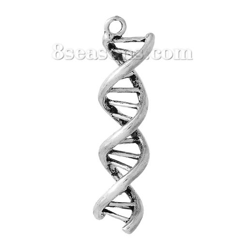 Image de Pendentifs en Alliage de Zinc D Gène ADN Spirale     