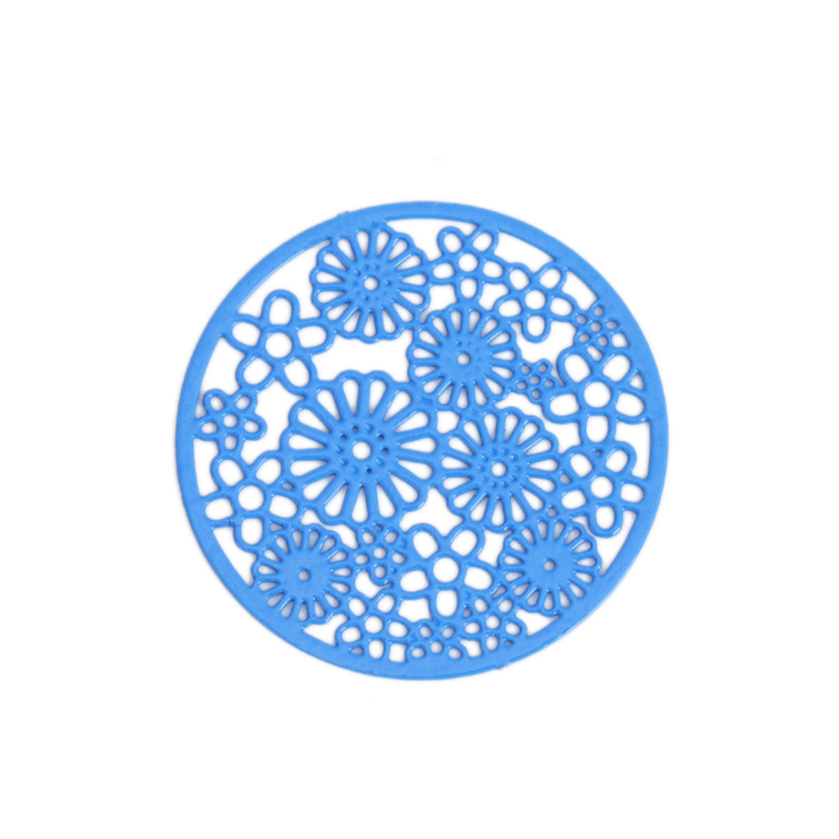 真鍮コネクタラウンドフラワーホロー の画像