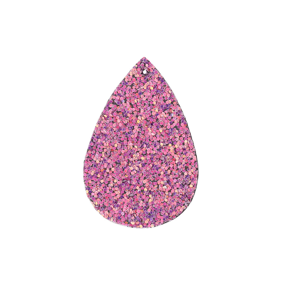 Image de Pendentifs Paillette en Cuir Artificiel Goutte d'Eau     