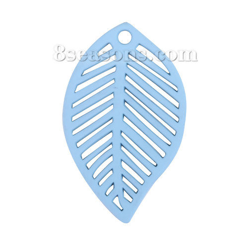 Picture of Zinc Based Alloy Charms Leaf Hollow 