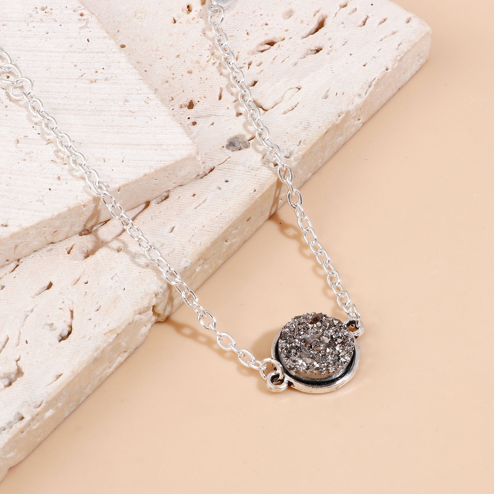 Picture of New Fashion Jewelry Handmade Druzy/Drusy Bracelets Starry Link Chains